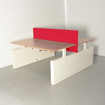 Vepa benchwerkplek, kersen havanna blad, 2x 160x80 cm,, Ophalen of Verzenden, Nieuw