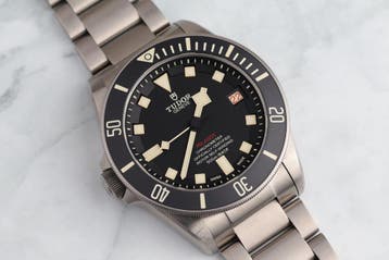 Tudor Pelagos LHD 25610TNL Titanium 2019 Full Set, Overige merken, Overige materialen, Gebruikt, Polshorloge