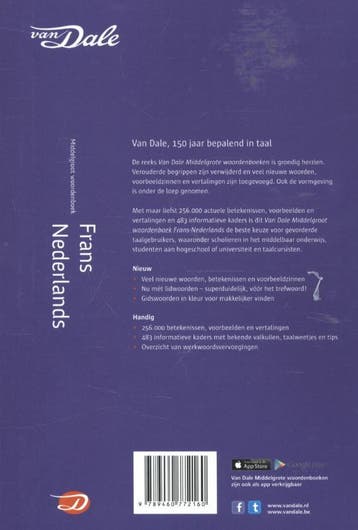 Van Dale middelgroot woordenboek Frans-Nederlands / Van Dale, Boeken, Woordenboeken, Verzenden, Gelezen