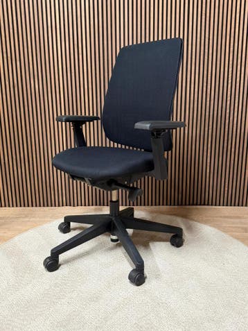 Refurbished Haworth Lively - Ergonomische Bureaustoel, Verzenden, Zwart, Zo goed als nieuw, Bureaustoel