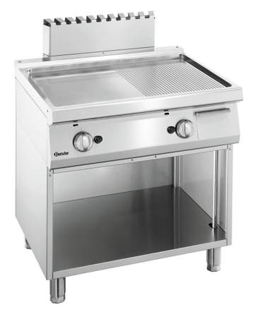 Bartscher Bakplaat | Gas | 700 B800 | 1/2 Glad 1/2 Geribbeld, Zakelijke goederen, Horeca | Keukenapparatuur, Ophalen of Verzenden