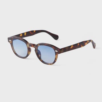 Vintage Zonnebril Dames Heren - Retro Rond Montuur met Gele, Verzenden, Nieuw
