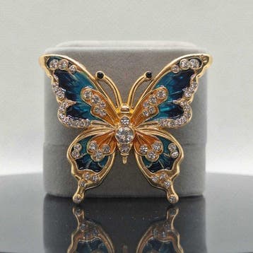 Zonder minimumprijs - Broche Argento 925. - Vlinder.