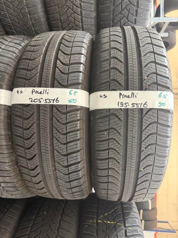 195-55-16 Pirelli ALL SEASON 6.5mm Incl Montage 195 55 16, Ophalen, Gebruikt, 16 inch, All Season