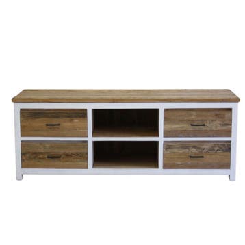TV meubel teakhout DUO -  160 cmSale, Ophalen of Verzenden, Nieuw
