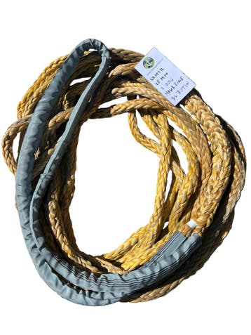 Hawk-Line Touw HMPE 33 MTR 30MM BS 70 Ton 1 bekleed Oog t..., Verzenden, Nieuw