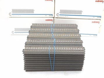 Märklin H0 - 24188 - Modeltreinsporen (50) - 50x rechte, Hobby en Vrije tijd, Nieuw