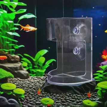 Drijvende Voerring Aquarium met Zuignap - Houd Water Schoon, Verzenden, Nieuw