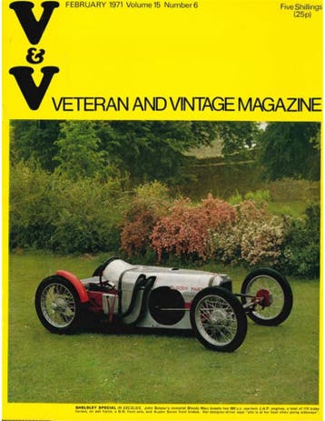 1971 VETERAN AND VINTAGE MAGAZINE 6 ENGELS, Nieuw, Author
