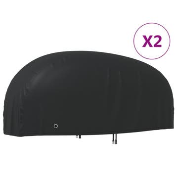 vidaXL Motorhoezen 2 st 245x105x125 cm 210D oxford stof, Verzenden, Nieuw