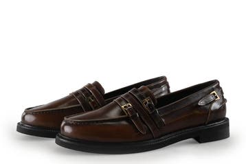 Stefano Lauran Loafers in maat 38 Bruin, Kleding | Dames, Schoenen, Bruin, Verzenden, Overige typen, Zo goed als nieuw
