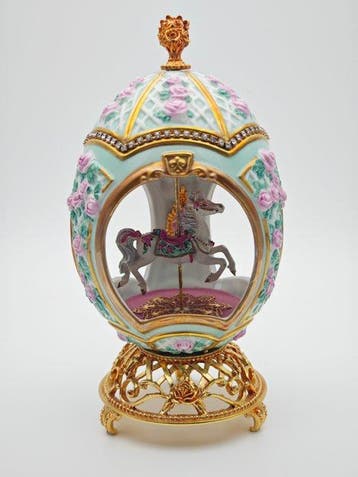 Fabergé ei - House of Fabergé Carrouselpaard Muziek-ei -