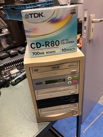 Acard drievoudige DVD/CD kopieermachine inc 10x tdk nieuwe, Nieuw