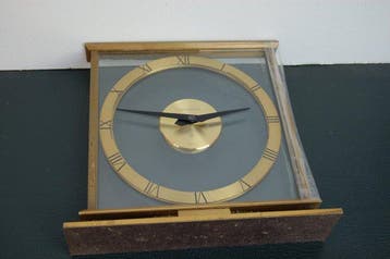 Bureauklok - Jaeger-LeCoultre - Messing, Glas - 1930-1940