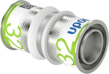 Uponor S-Press Plus perskoppeling Ø32x32 recht, Verzenden, Nieuw