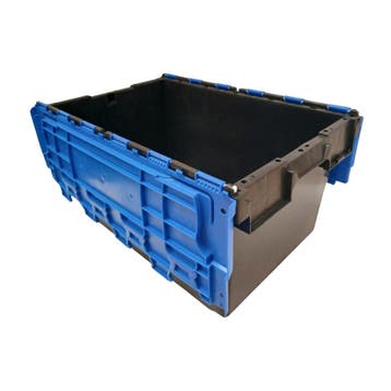 Distributiebak, 710x460x360 mm, zwart, blauw pp, nieuw, Ophalen of Verzenden