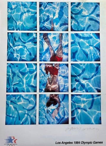 David Hockney (1937-2026) -Affiche originale en lithographie