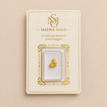 Goud Goud nugget - Hoogte: 9.82 mm - Breedte: 6.66 mm- 1.31