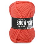 DROPS Snow Uni Colour - 111 koraal - Wol Garen, Ophalen of Verzenden, Nieuw