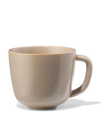 HEMA Cappuccinomok 325ml Puur aardewerk beige, Verzenden, Nieuw