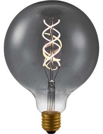SPL LED Globelamp G125 E27 5W 120lm 2200K Smoke Dimbaar, Ophalen of Verzenden, Nieuw