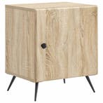 vidaXL Nachtkastje Sonoma Eiken 43 x 34,5 x 50 cm Bewerkt, Huis en Inrichting, Slaapkamer | Nachtkastjes, Minder dan 45 cm, Verzenden