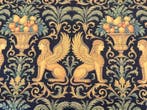 Mythologische elegantie tussen goud en nacht - Meubelstof -, Antiek en Kunst