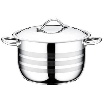 GGM Gastro | Kookpan - RVS - 18,60 liter - Ø 340mm - Hoogte:, Verzenden, Nieuw in verpakking, RVS Meubilair