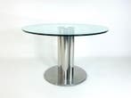 Zanotta - Marco Zanuso - Eettafel - Marcuso - Staal, Glas