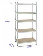 Metalen Opbergstelling 5-Lagen – 875 kg Verstelbaar Rek MDF, Verzenden, Nieuw