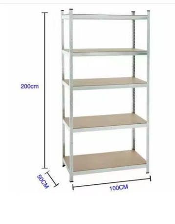 Metalen Opbergstelling 5-Lagen – 875 kg Verstelbaar Rek MDF, Verzenden, Nieuw
