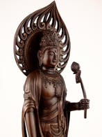Statue of the Seikanzeon Bodhisattva  - Beeld Brons -