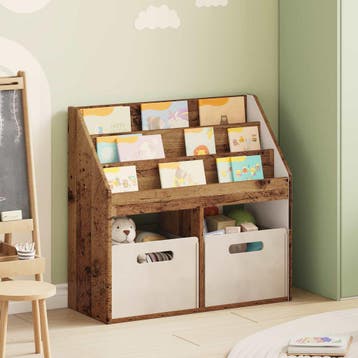 vidaXL Kinderen Boekenkast Oudhout 72,5 x 29,5 x 69 cm, Verzenden, Nieuw