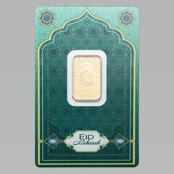 5 Gram goudbaar Pamp Suisse - Eid Mubarak, Verzenden, Goud