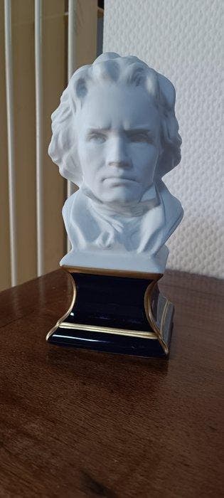 Tharaud Limoges - Buste, Beethoven - 20 cm - Biscuit