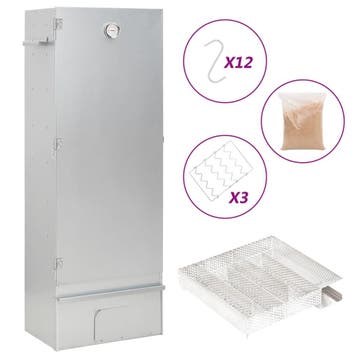 vidaXL BBQ-rookoven met koude rookgenerator gegalvaniseerd, Verzenden, Nieuw