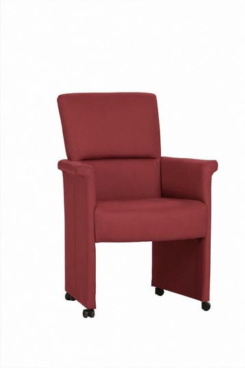 Eetkamerstoel Yfke - eetkamerstoelen - Rood, Nieuw, Rood, Stof