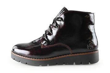 Rieker Veterboots in maat 40 Rood, Verzenden, Overige typen, Zo goed als nieuw, Rood