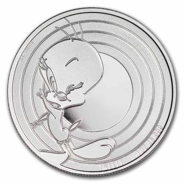 Looney Tunes - Tweety 1 oz 2023 Samoa, Verzenden, Losse munt, Zilver