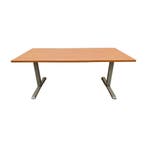 Zit-sta Bureau 160x80 cm, handmatig met zwengel verstelbaar, Ophalen of Verzenden, Gebruikt
