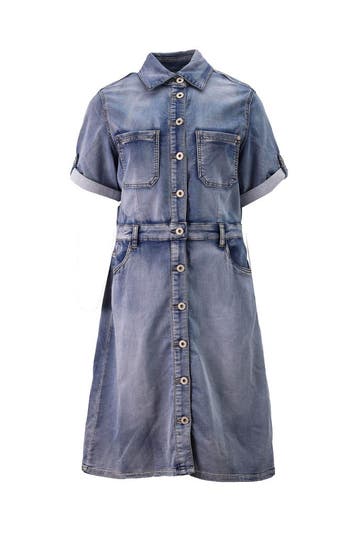 Geisha Jurk in maat 40 Blauw, Geisha, Verzenden, Zo goed als nieuw, Blauw