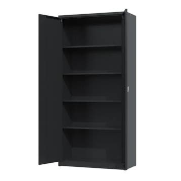 Nieuwe archiefkast - 195x92x42cm - roldeurkast - zwart, Huis en Inrichting, Kasten | Roldeurkasten en Archiefkasten, Nieuw, Metaal