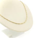 Bicolor gouden staafjes collier (Ketting), Ophalen of Verzenden, Gebruikt, Overige kleuren, Goud