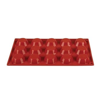 Bakvorm siliconen | Cap. 15 taartjes |  5(Ø)x 1,5(h)cm, Verzenden, Nieuw in verpakking