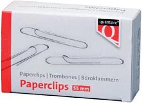 100 Grote paperclips Quantore 55 mm lang, Verzenden, Nieuw in verpakking