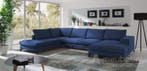 U-Bankstel Stroe - loungebanken - Blauw, Nieuw, 150 cm of meer, Stof, 300 cm of meer