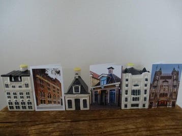 KLM-huisje - Drie KLM/Bols huisjes nr 95, 99 en 102 met, Antiek en Kunst