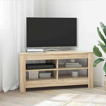 vidaXL HoekTVKast 102 x 40,5 x 45 cm Sonoma Eiken Bewerkt, Minder dan 50 cm, Verzenden, Nieuw, Minder dan 100 cm