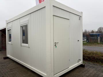 Kantoorunit - 5 x 2,5 meter | 2 zijramen links - keuken, Ophalen of Verzenden