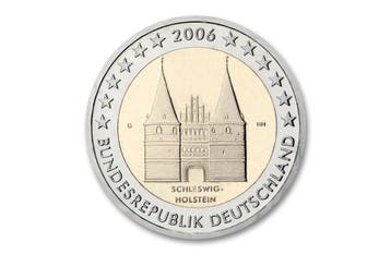 2 euro Lubeck Holstentor 2006 - Duitsland, Postzegels en Munten, Verzenden